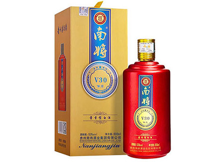 南将酒 V30 传承 口感柔和 酱香型 红瓶金冠 高度白酒 53度 53度 500mL 1瓶 